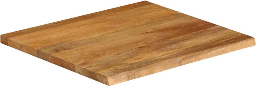 vidaXL Tischplatte mit Baumkante 60x60x3,8 cm Massivholz Mango
