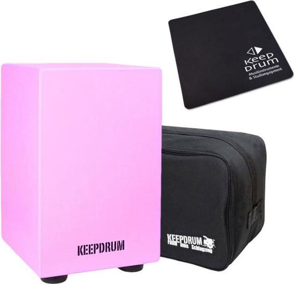 keepdrum DC1M PK Junior Cajon Rose avec sac et pad Image du produit 