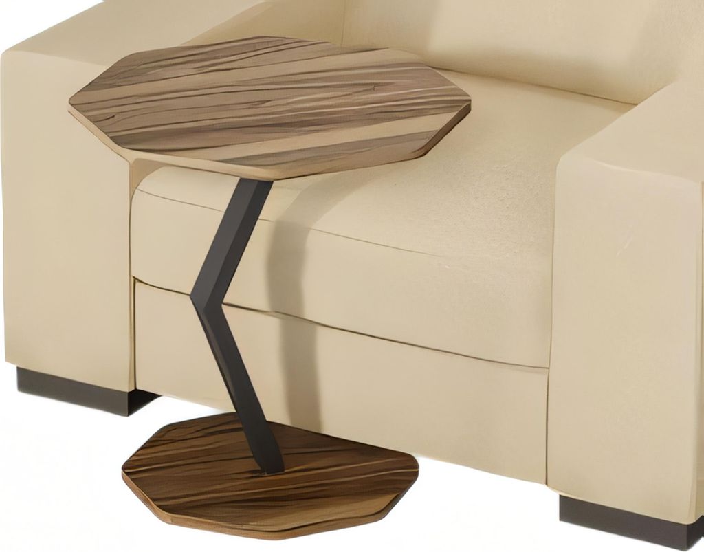 Beistelltisch aus Holz in Braun modern eleganter Wohnstil