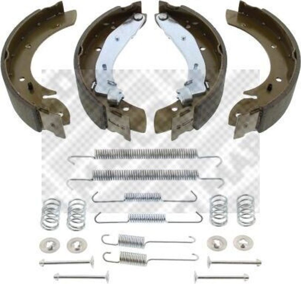 MAPCO Bremsbackensatz Trommelbremse Hinten passend für PEUGEOT PARTNER Combispace (5F) 229mm 8845/1