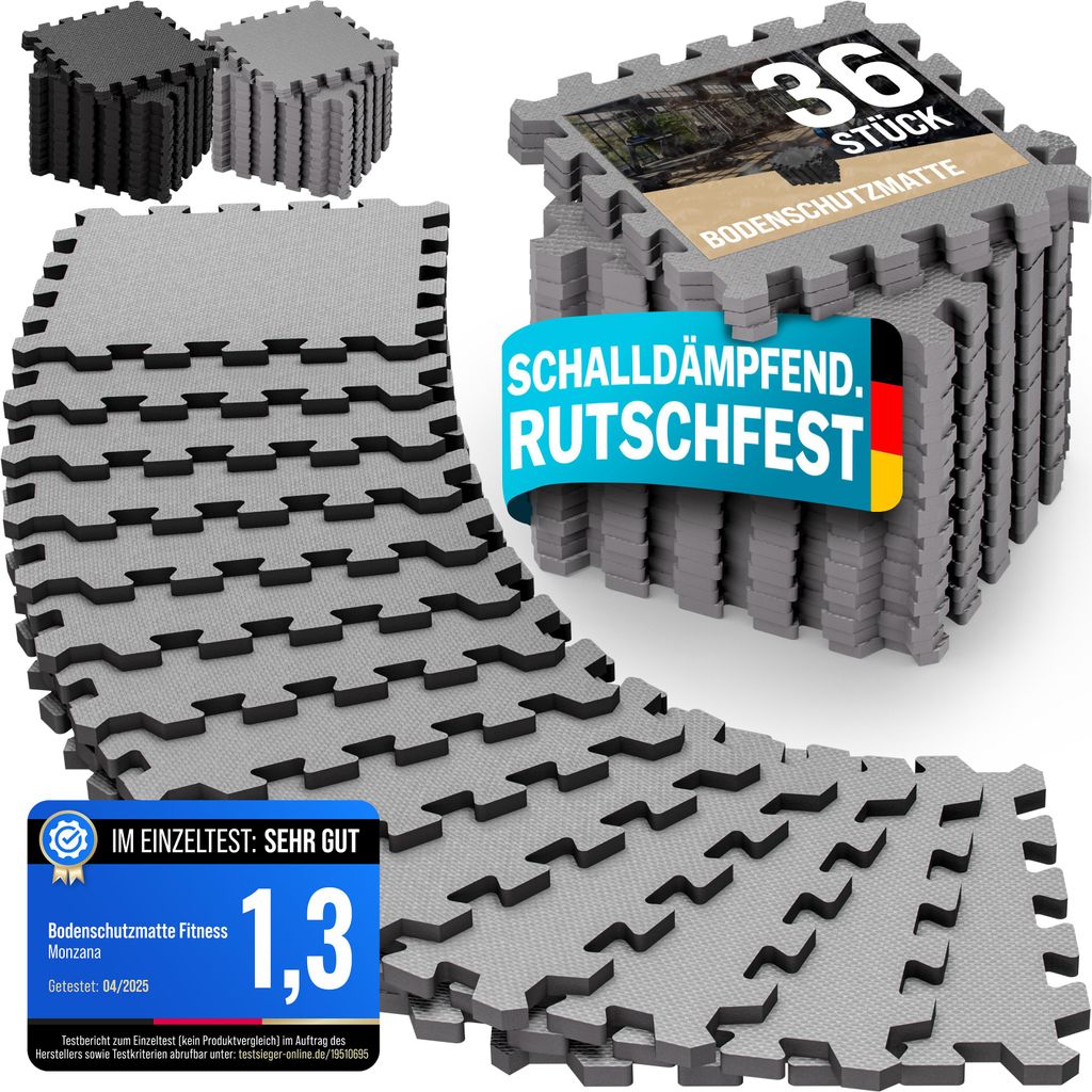 MONZANA Bodemmatten voor fitness, 36 stuks Productafbeelding 