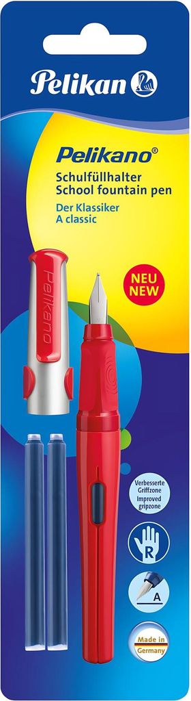 Pelikan Füllhalter Pelikano P480A Rot +2GTP/B