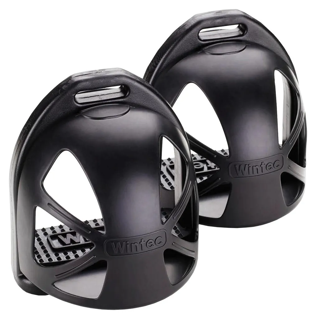 Étriers de poney Wintec Cage Junior Noir - Taille Unique pour débutants