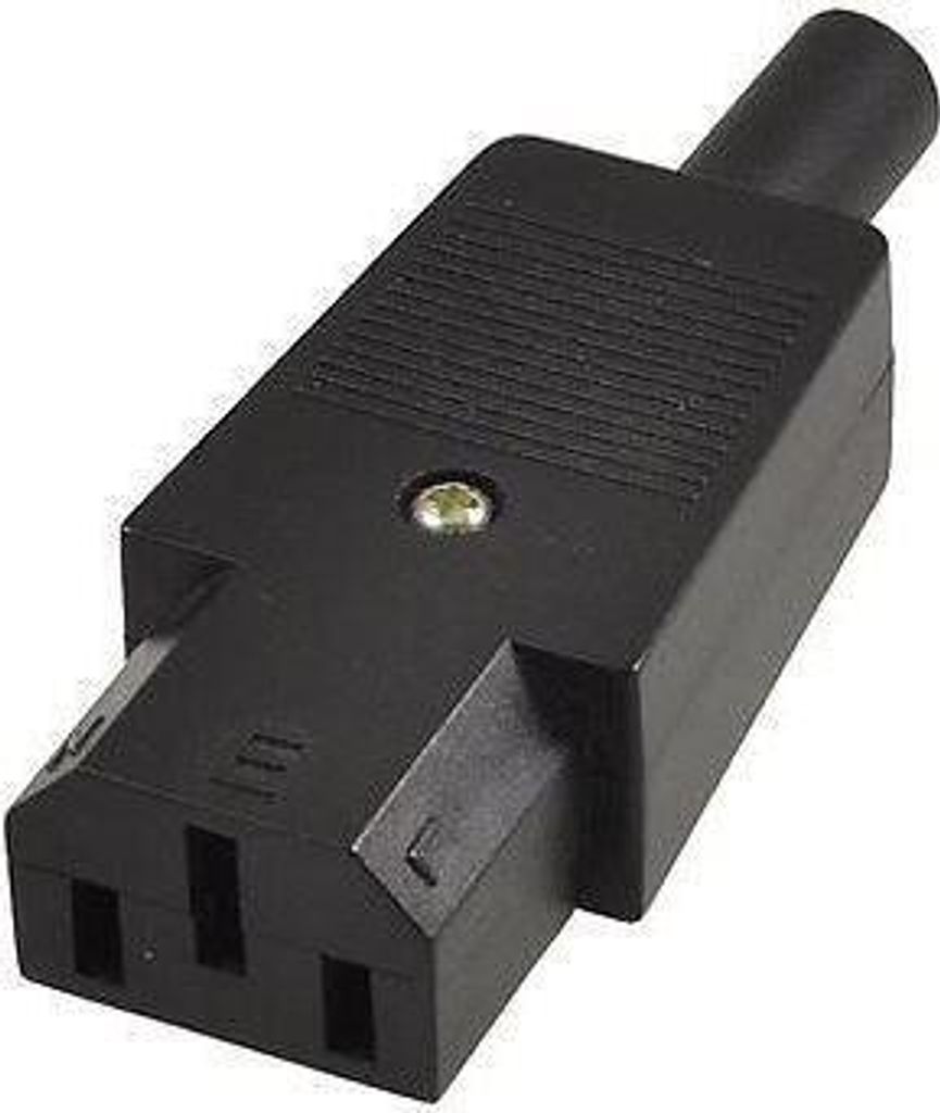 Microconnect C13PLUG, C13, 230 V, 10 A, Schwarz, Stecker, Produktbild 
