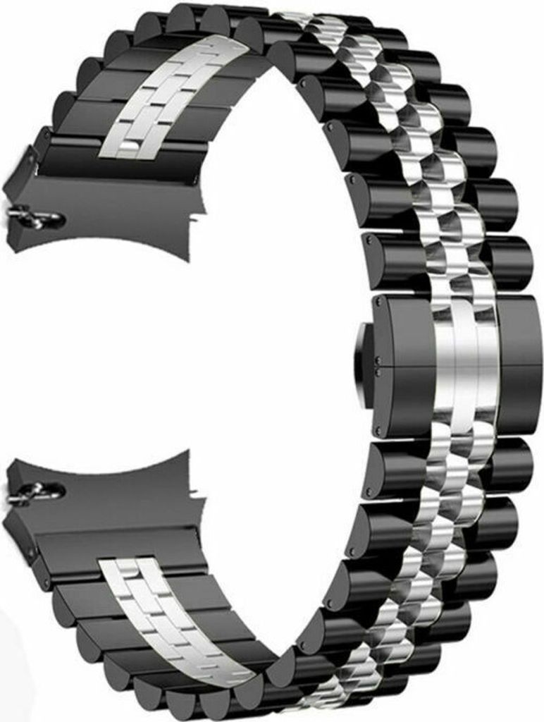 Strap-it Stahlarmband Jubilee - Kompatibel mit Samsung Galaxy Watch 4 Classic Armband 42mm Ersatzarmband Edelstahl - Faltschließe - Hochwertiges M...