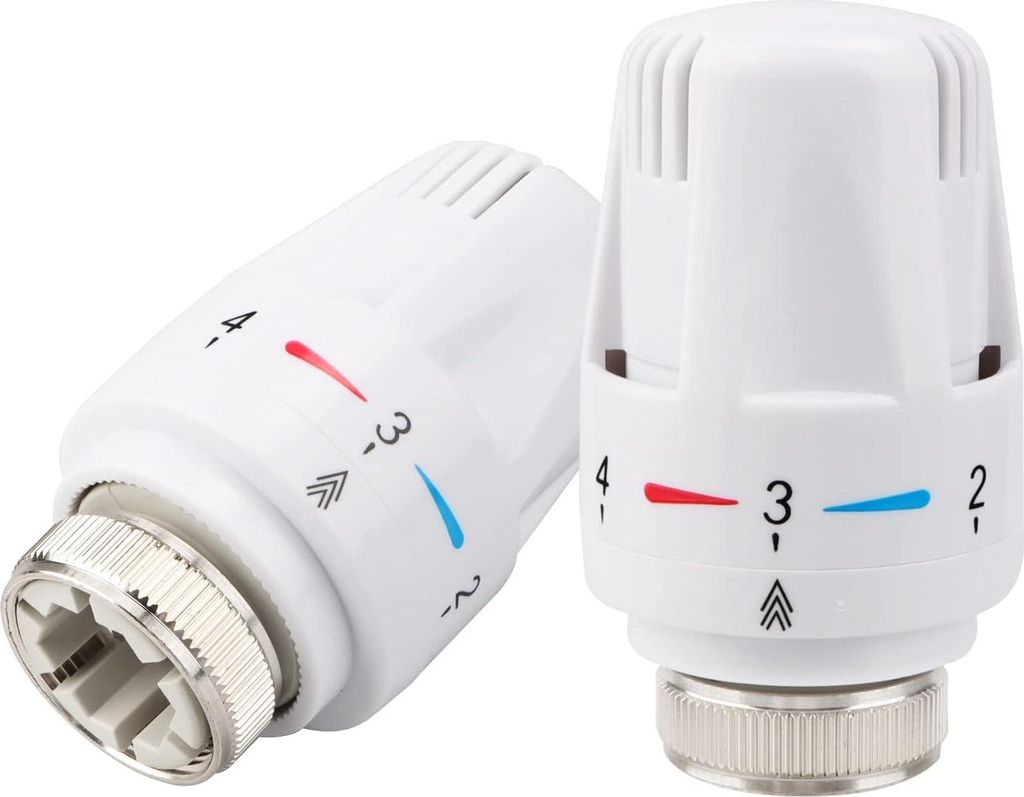 Thermostatkopf - 2 Stück Thermostatheizung - Heizthermostatkopf - Thermostatventil - Heizkörper - Thermostataccessoires - kompatibel mit Gewinde ...