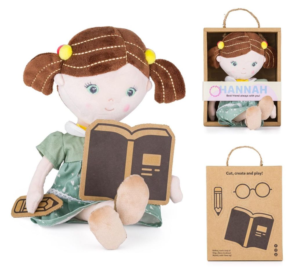 Petite&Mars Sophie Max Elise Hannah * Stoffpuppe * Kuschelpuppe * Weichpuppe * Textilpuppe * Plüschpuppe * Püppchen * Puppi * kleine Puppe (Hannah)