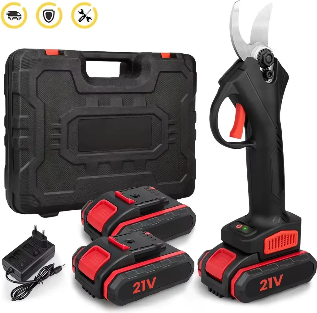 Forbici Potatura Elettriche 21V Brushless 1200W - Taglio 25mm 2 Bat