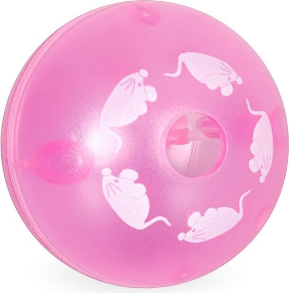 Karlie Magic Ball Rolly - Katzenspielzeug - Plastic - Blau/Rosa - Durchm.5,5 cm