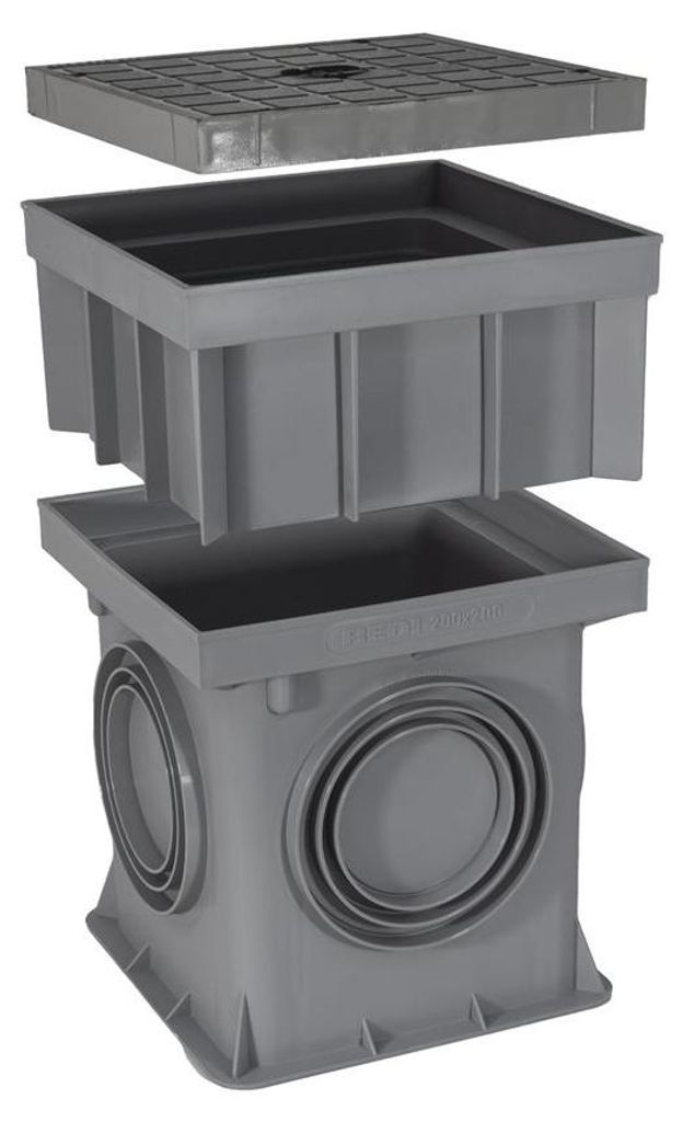 Marley Einlaufschacht 200x200mm mit Schachtdeckel u. Produktbild 