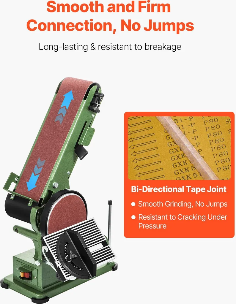SucceBuy nastri abrasivi 202 x 485 mm, carta abrasiva per levigatrice a nastro, 12 pezzi con grana 80, nastro abrasivo in tessuto in ossido di alluminio, adatto per lavori di falegnameria, acciaio, alluminio e altri metalli - 4