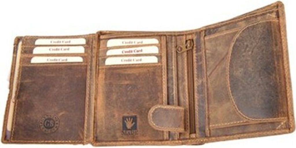 Greenburry Vintage Herren RFID Leder Geldbörse Geldbeutel Produktbild 38
