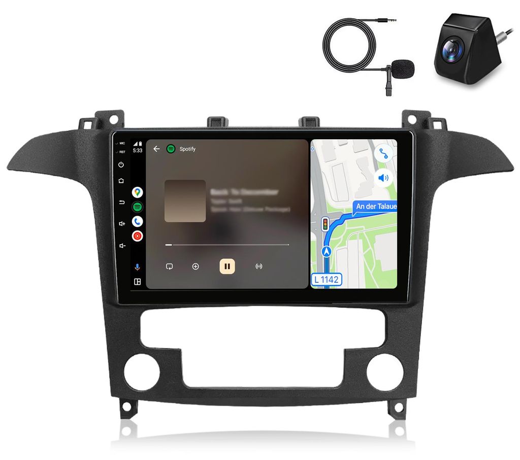 Autorádio CarPlay s kamerou a mikrofonem pro Ford S-Max WA6 Obrázek produktu 