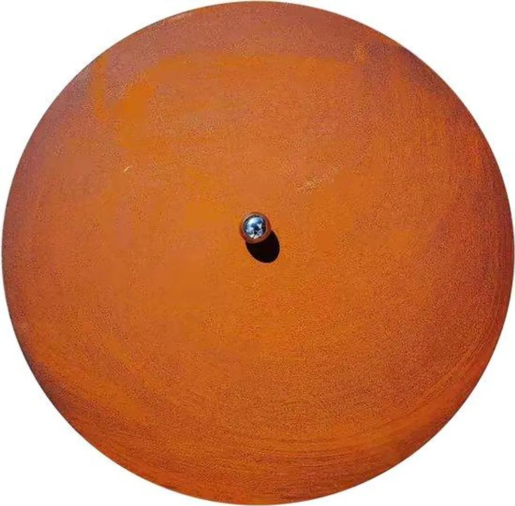 Couvercle pour braséro 80 cm avec poignée sphérique et finition patinée
