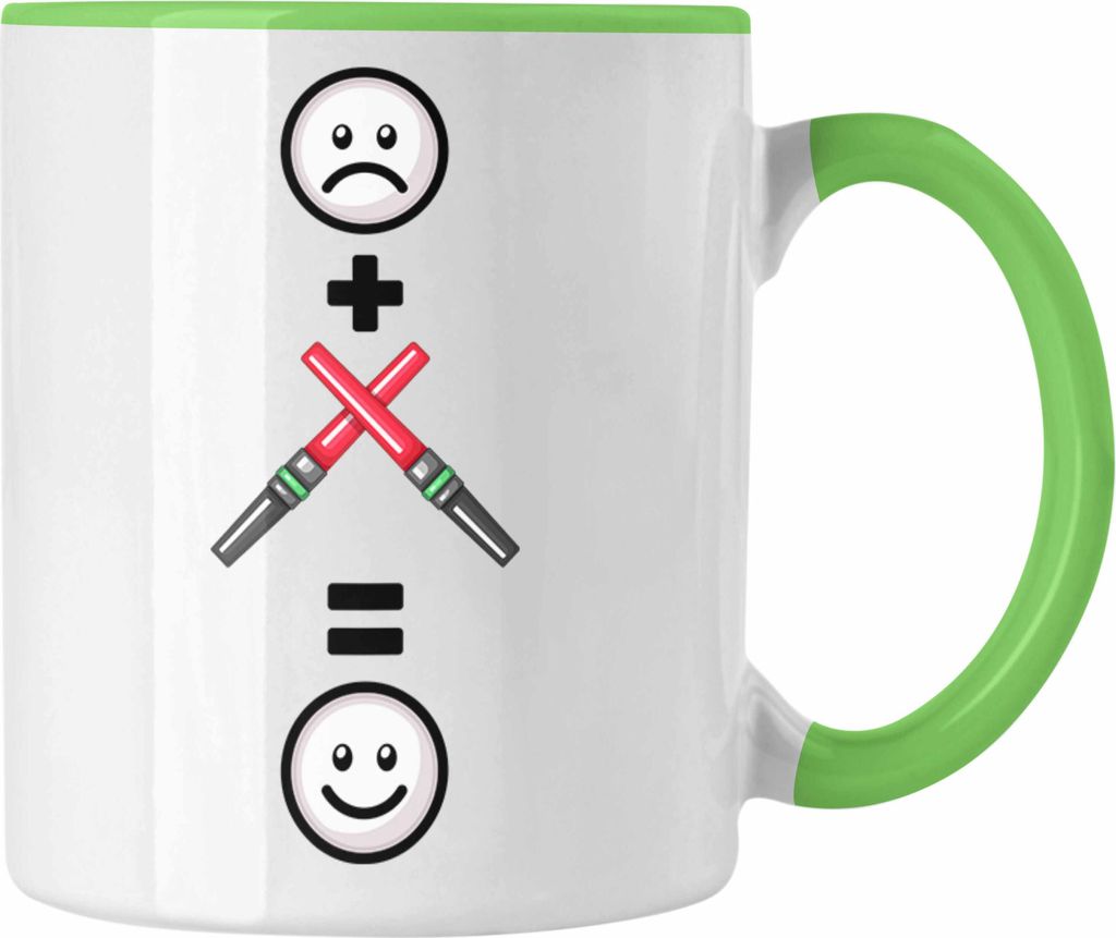 Trendation - Fluglotse Tasse Geschenk für Fluglotsen Lustige Geschenkidee :( + Fluglotse = :) Geburtstag (Grün)