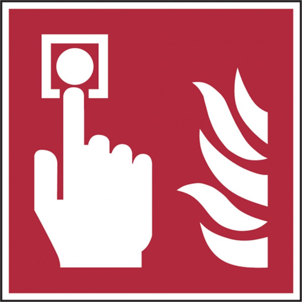 Dreifke Brandschutzzeichen, Brandmelder F005 | PVC langnachleuchtend | 200x2...