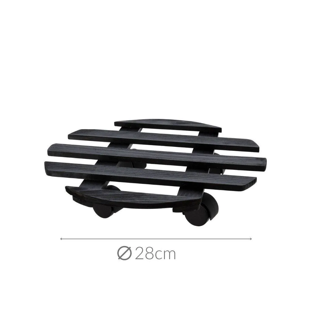 Rouleau pour pots de fleurs Ø 28 cm - Support de plante rond robuste