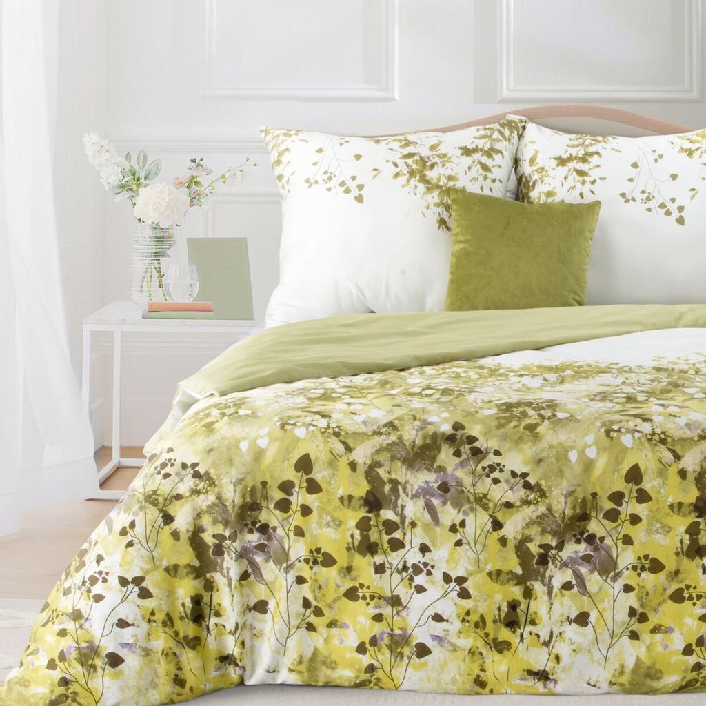Eurofirany Bettwäschegarnitur Bettwäsche Satin NIKA 22 220x200 cm 3 TLG SET: mit 2 Kissenbezüge 70x80 cm