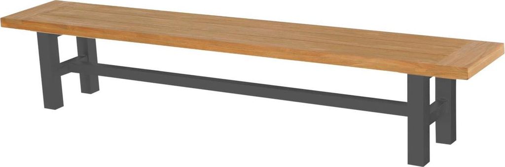 Hartman Sophie Yasmani Bank Aluminium/Teak 240 cm