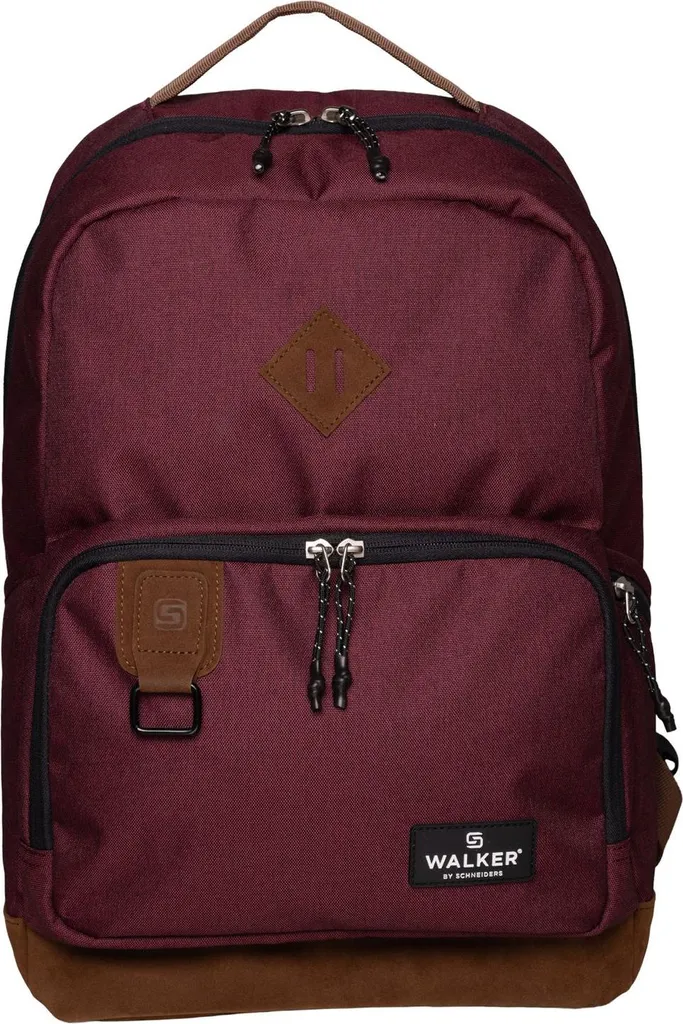 Walker Concept Pure Eco Zaino 29L Maroon Mirtillo per Laptop 15"