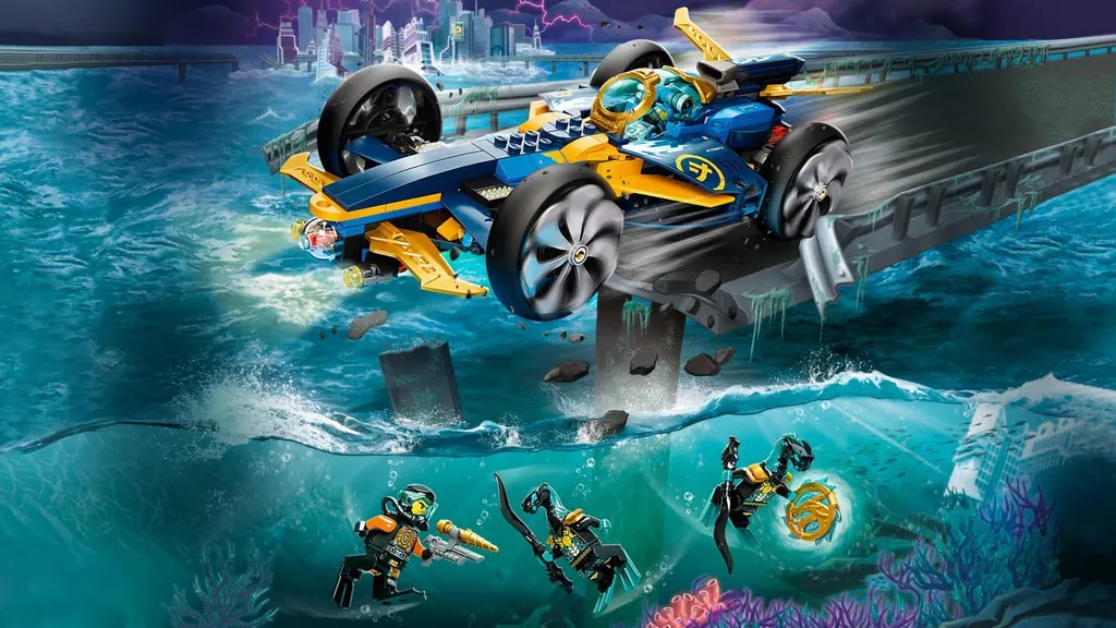 Speeder Sous-Marin Ninja 71752 LEGO avec 4 Figurines et Drone - 15