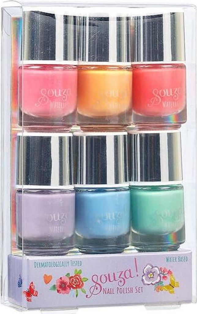 Abziehbare Nagellacke für Kinder, 6er-Set, Souza!
