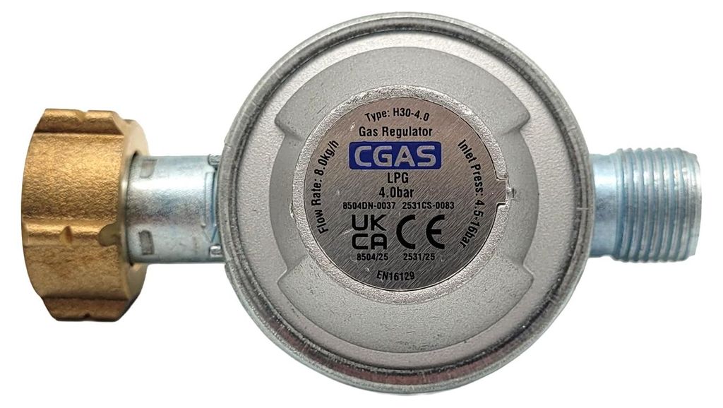 Gloria 000182.5100 Thermoflamm Druckminderer (französische Version), Grau