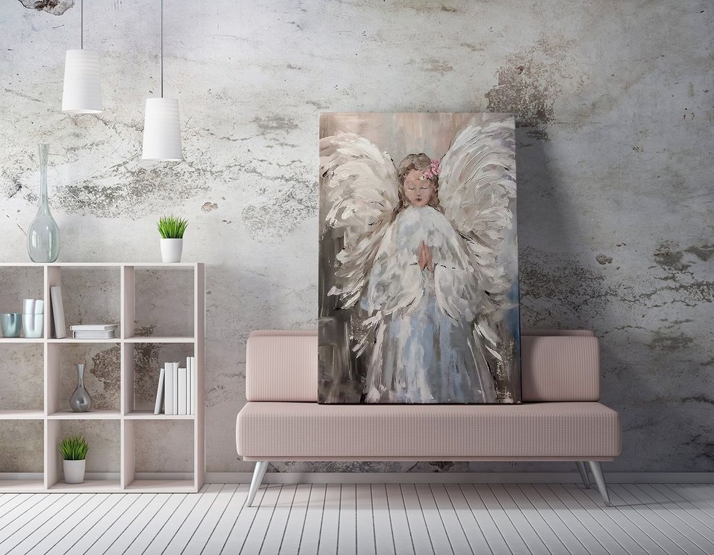 Wallity, Halbmond- CHB1043, Bunt, Leinwandbilder, 50 x 70 cm, 100% Leinwand