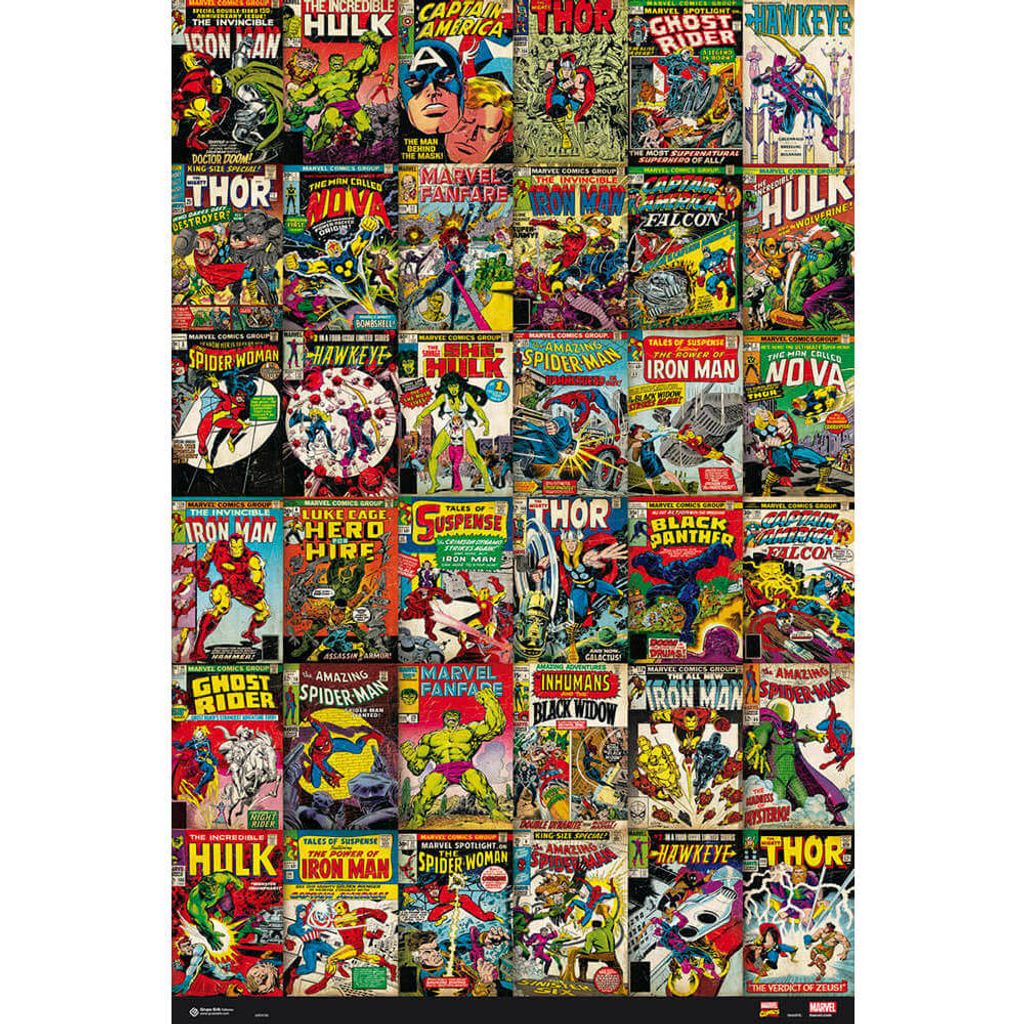 Poster marvel klassische Comic-Cover