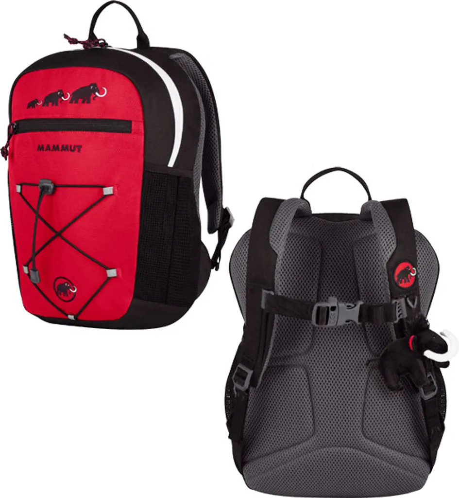 Sac à dos enfant Mammut First Zip 8 L noir et rouge pour randonnée