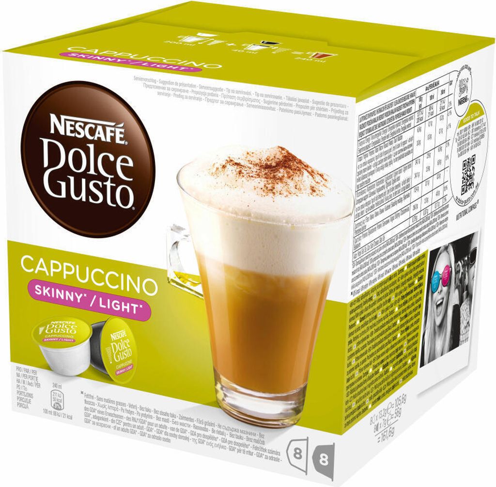 Nescafé Dolce Gusto Cappuccino light, weniger Kalorien, Immagine del prodotto 