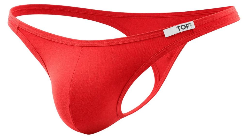 TOF Paris - Herren Thongs Unterwäsche - Access Thong Red - 1x Größe L
