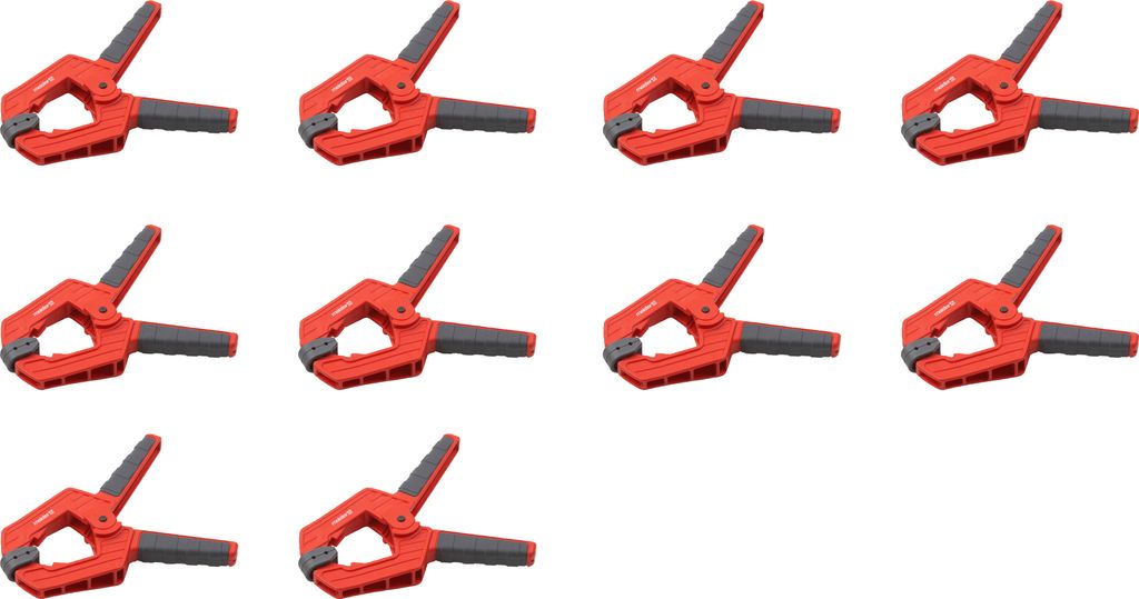 Meister Federzwinge 75 mm Spannweite 10 Stück Profi-Leimzwinge Universalklemme