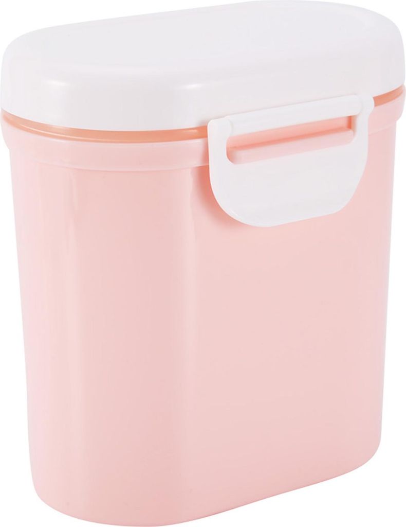 Tragbare Aufbewahrungsbox für Milchpulver, mikrogewebt, gefriergeeignet (Rosa L)