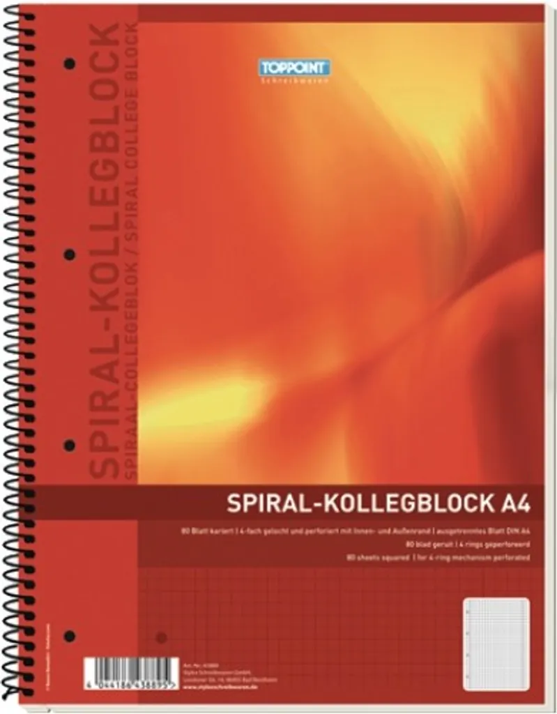 Cahier de Cours A4 Quadrillé Stylex 43889 Idéal pour Maths et Sciences - 9