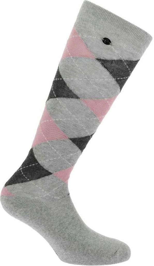 Equitheme Argyle Lange Damensocken Grau EU 39-41 Grau EU 39-41
