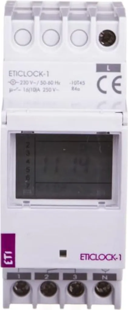 Interrupteur horaire programmable digital 16A pour tableau électrique