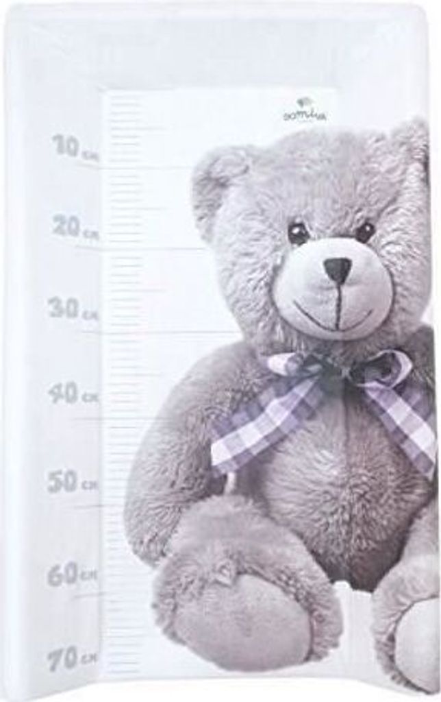 Wickelauflage, Little Bear Design, PVC, Integrierte Matratze, 50 x 80 cm, Weiß/Grau