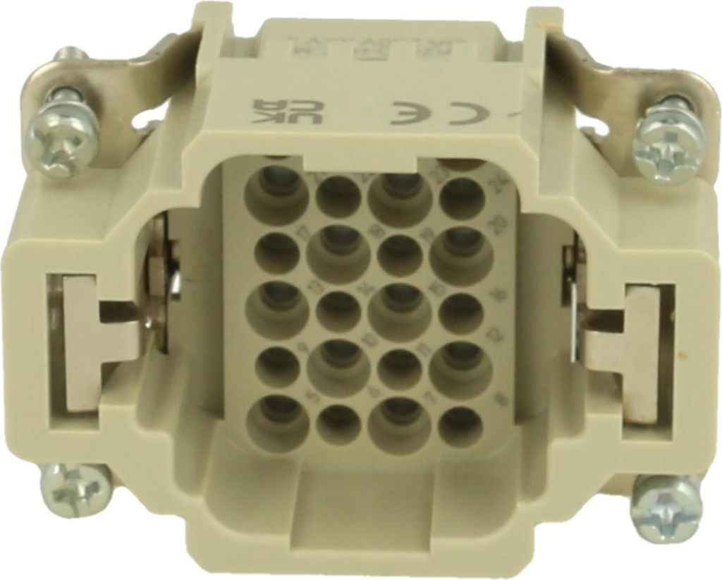 HARTING Han 24DD HMC Stifteinsatz (M) Crimpanschluss, 24-polig+PE 250V, 10A - 1 Stück