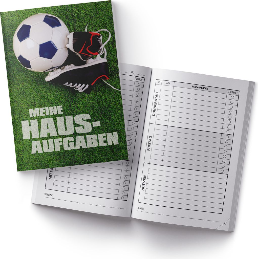 itenga Hausaufgabenheft Fußballschuhe (Motiv 13) DIN A5, 96 Produktbild 