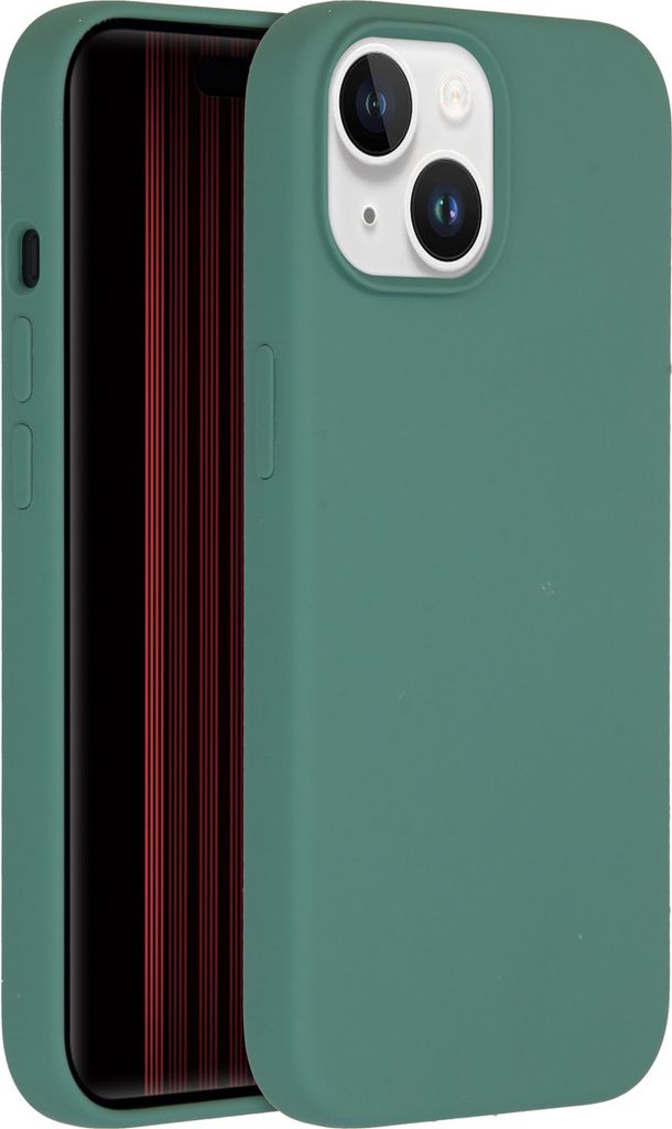 Accezz Liquid Silikoncase iPhone 15 - Dunkelgrün