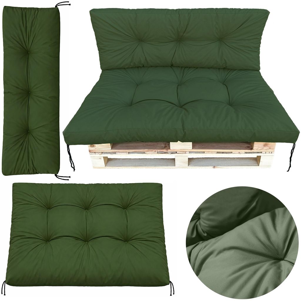 Coussins de jardin pour palettes 120 x 80 + 120 x 40, Image du produit 