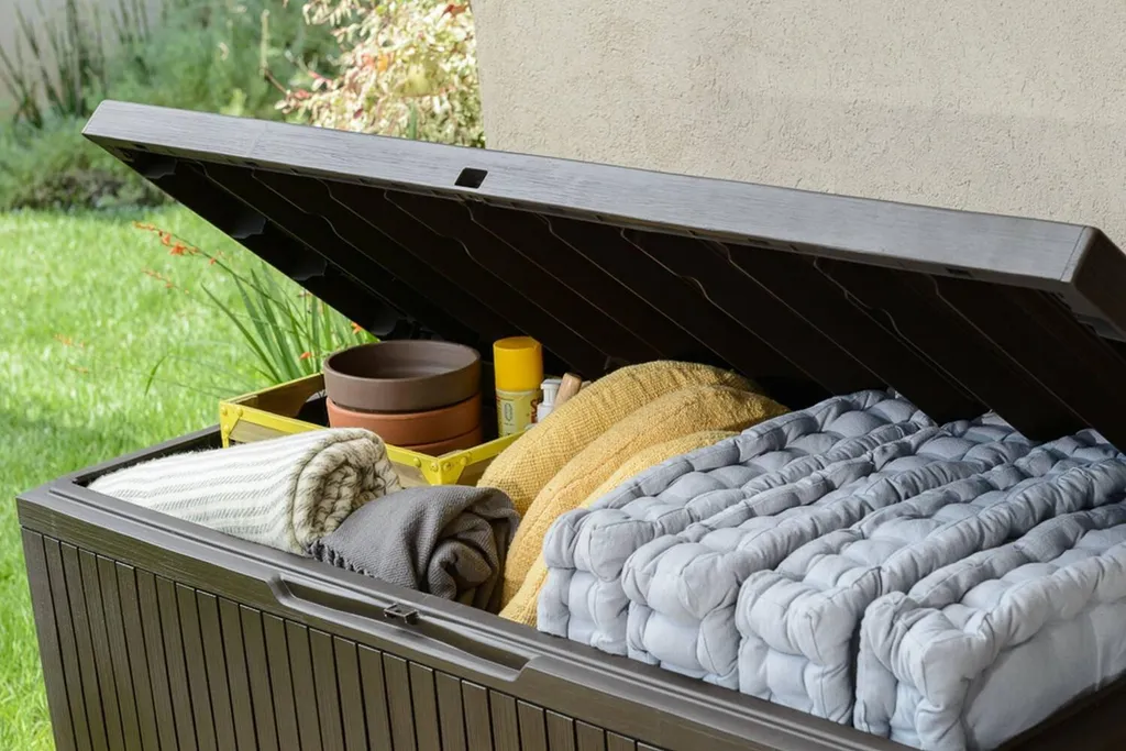 Cassapanca Outdoor Dmora Burlington Marrone - Impermeabile e Sicura - 5