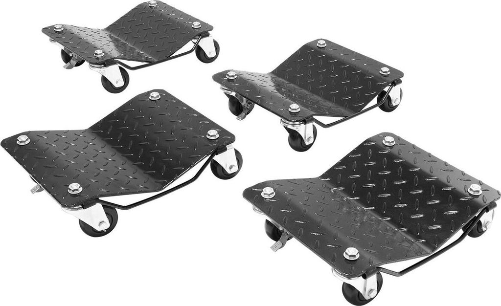Car Dolly Wheel Tire Dolly 4 PCS Heavy Duty Skate Auto Repair Dolly 6000LB