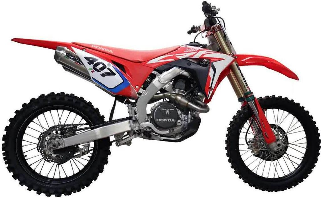Vollständige GPR Racing Pentacross-Auspuffanlage Titan für Honda CRF 450 R/RX 2017-2019