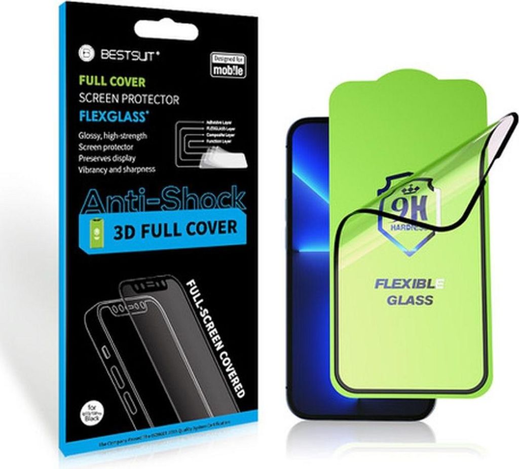 Hybrid Flexible Glas Bestsuit 5D Vollverklebung - SAM Galaxy A55 5G / S25 FE