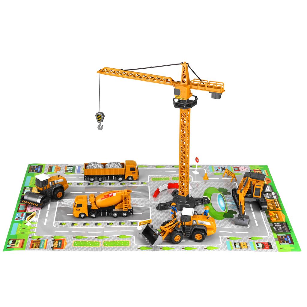 Traktor Baufahrzeuge Set 4 Teile Kleinkind Spielzeugauto f Betonmischer 