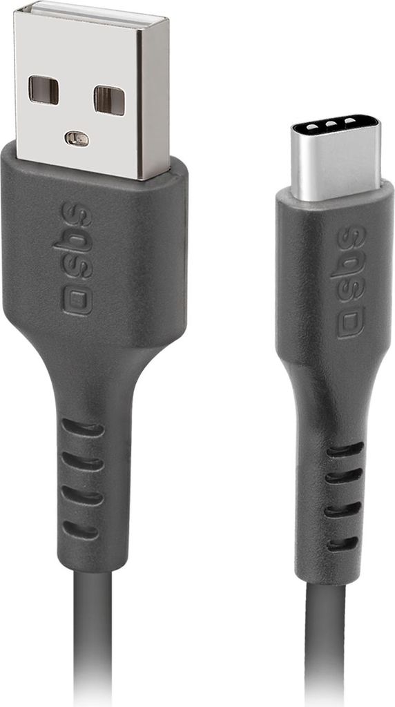 Datenübertragungs- und Ladekabel Typ C - USB 2.0, Schwarz