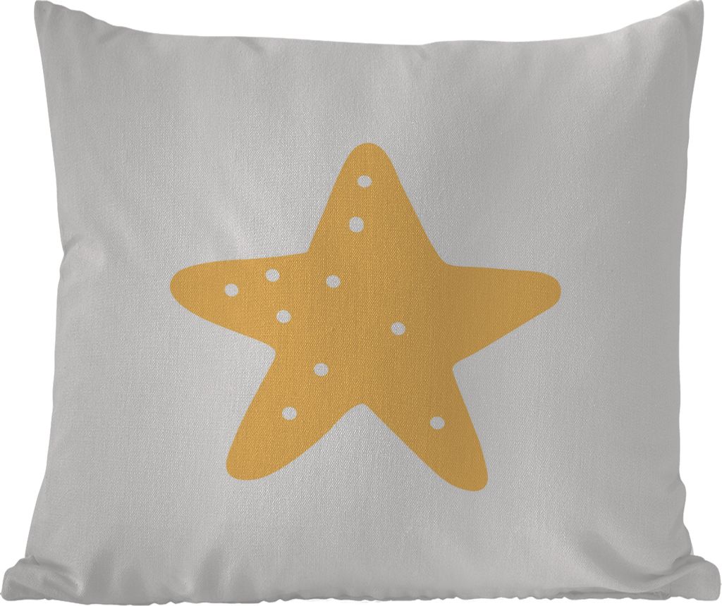 MuchoWow Outdoor Kissen - Stern - Mädchen - Jungen - Punkte - Kinder - 50x50 cm - Wetterfest - Lounge Kissen - Komfortabel - Kissen mit Bild