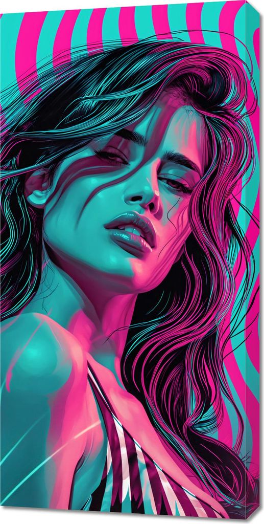 Bild 50x100cm Neonblick